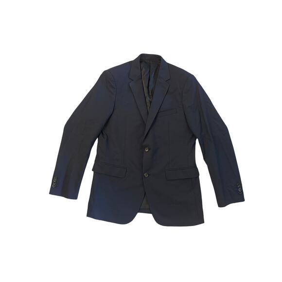 Men 40 Regular Theory Wellar HC New Tailor Black Suit Blazer Jacket Wool Coat